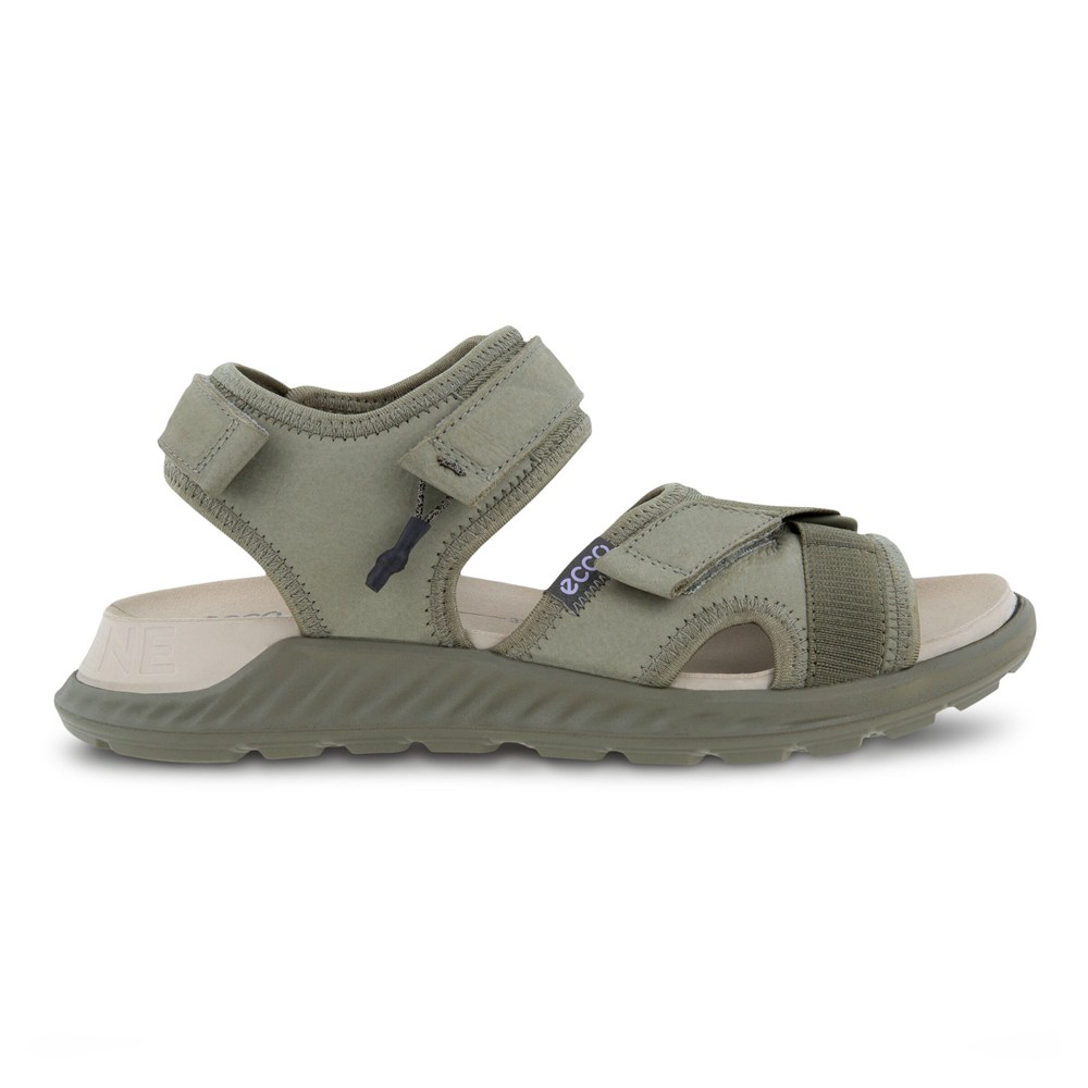 ECCO Womens Sandals Olive - Exowrap 3S Velcro - IZJ-243715